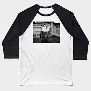 Logging Camp Barber Shop, 1937. Vintage Photo Baseball T-Shirt